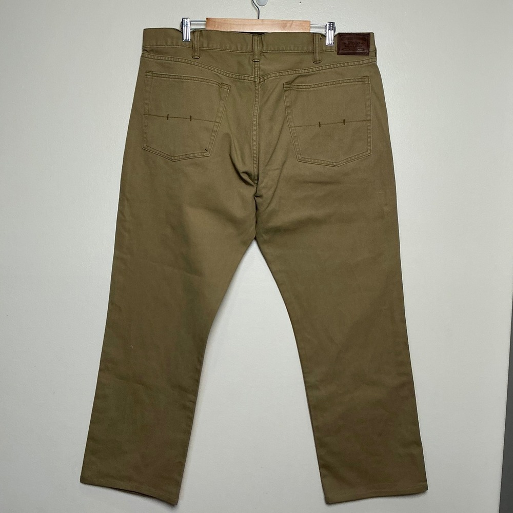 Polo Ralph Lauren Pants Mens 40/32 Khaki Tan Cotton Twill Straight Leg Excellent - Picture 4 of 6